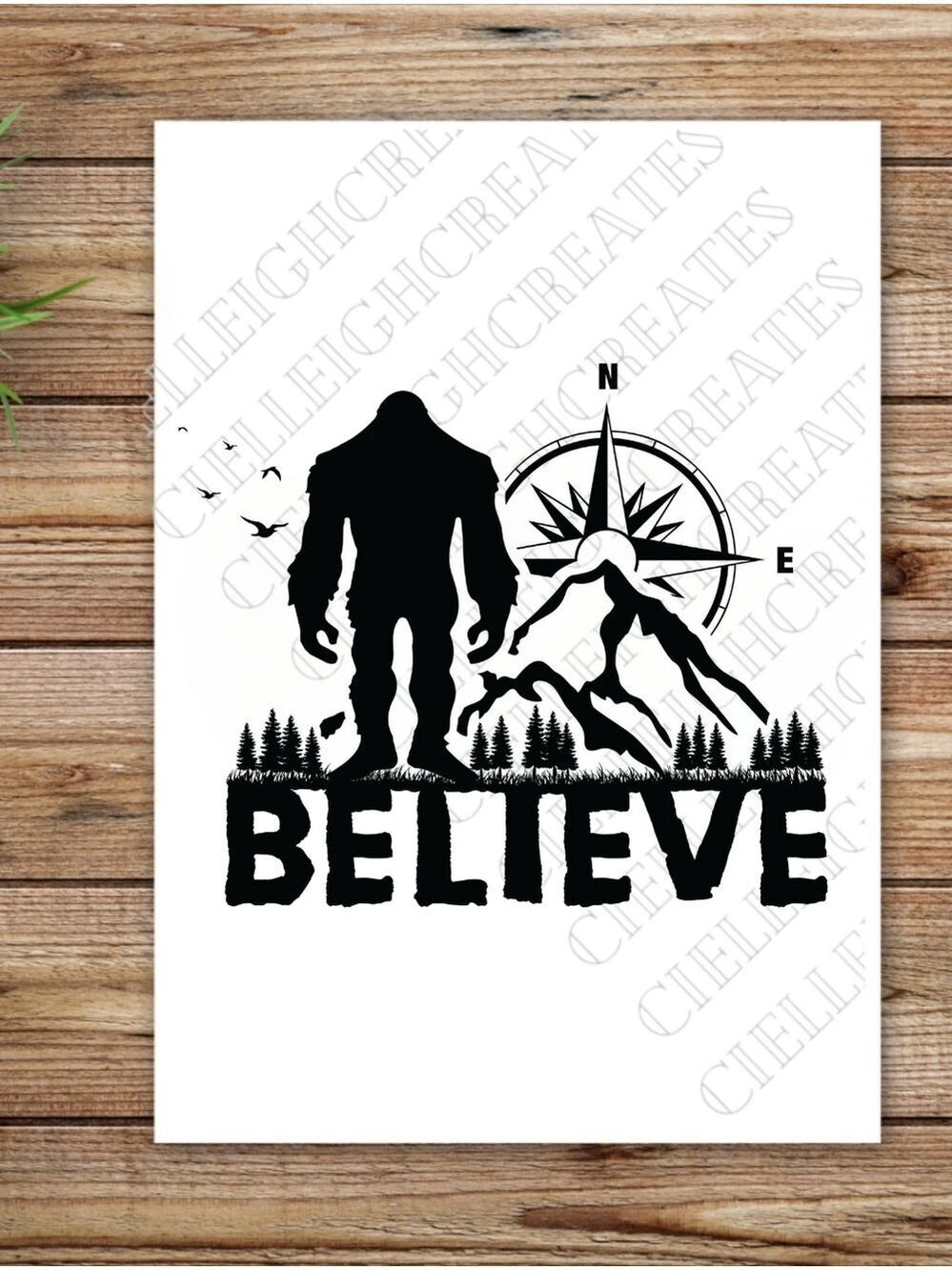 *2 for $20* Sasquatch Believe vinyl decal Sticker Handcrafted